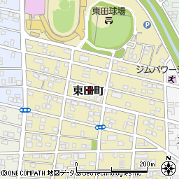 愛知県豊橋市東田町周辺の地図