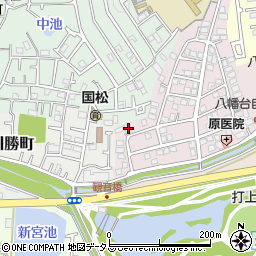 大阪府寝屋川市八幡台3-14周辺の地図