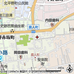三重県伊賀市上野農人町549-2周辺の地図