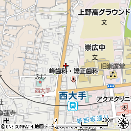 三重県伊賀市上野西大手町3610周辺の地図