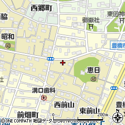 愛知県豊橋市東田町西郷周辺の地図