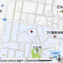 静岡県浜松市中央区大島町1084周辺の地図