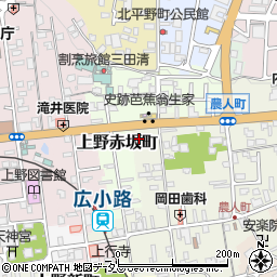 三重県伊賀市上野農人町412周辺の地図
