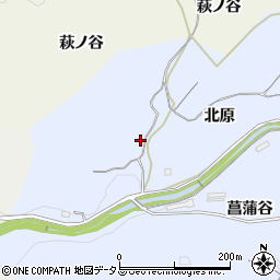 京都府木津川市山城町神童子北原周辺の地図
