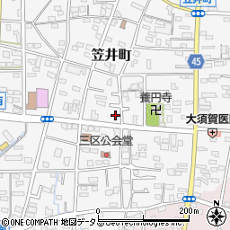 静岡県浜松市中央区笠井町902周辺の地図