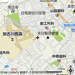 兵庫県加古川市加古川町本町126周辺の地図