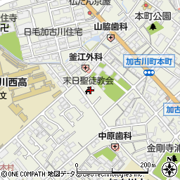 兵庫県加古川市加古川町本町108周辺の地図