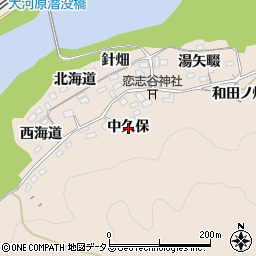 京都府相楽郡南山城村南大河原中久保周辺の地図