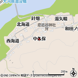 京都府南山城村（相楽郡）南大河原（中久保）周辺の地図