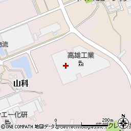 高雄工業株式会社　静岡工場周辺の地図