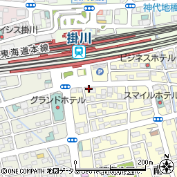 駅レンタカー掛川営業所周辺の地図