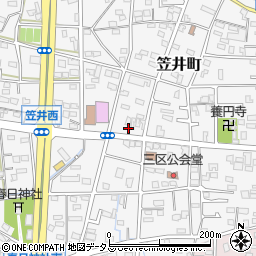 静岡県浜松市中央区笠井町870周辺の地図