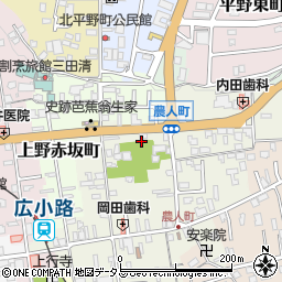 三重県伊賀市上野農人町354-1周辺の地図