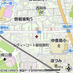 大阪府豊中市曽根東町6丁目7周辺の地図