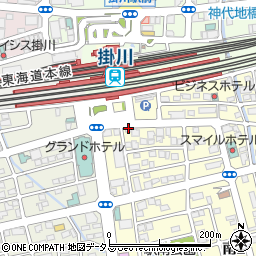 日産レンタカー静岡掛川新幹線口店周辺の地図