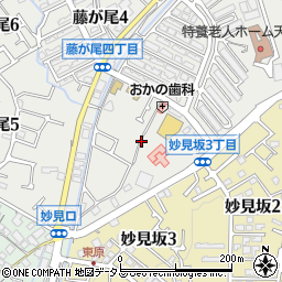 大阪府交野市藤が尾3丁目周辺の地図