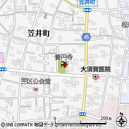静岡県浜松市中央区笠井町341周辺の地図