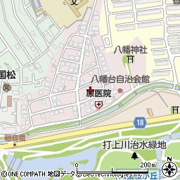 大阪府寝屋川市八幡台10周辺の地図