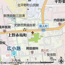 三重県伊賀市上野農人町407-4周辺の地図