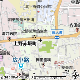 三重県伊賀市上野農人町407-1周辺の地図