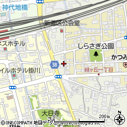 静岡県掛川市上張528周辺の地図