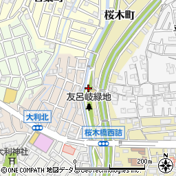 友呂岐緑地公衆トイレ３周辺の地図