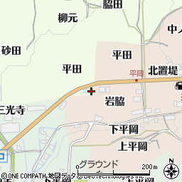 京都府木津川市加茂町例幣（平田）周辺の地図