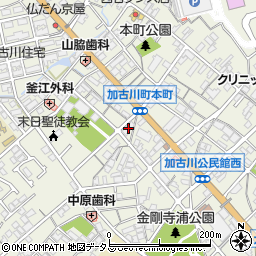 兵庫県加古川市加古川町本町32周辺の地図