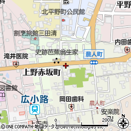 三重県伊賀市上野農人町410-3周辺の地図