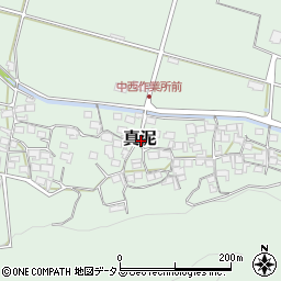〒518-1421 三重県伊賀市真泥の地図