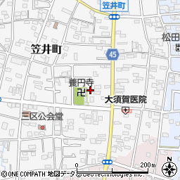 静岡県浜松市中央区笠井町290周辺の地図