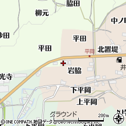 京都府木津川市加茂町井平尾岩脇24周辺の地図