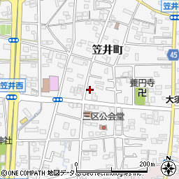 静岡県浜松市中央区笠井町892周辺の地図