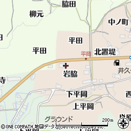 京都府木津川市加茂町井平尾岩脇22周辺の地図