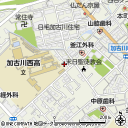 兵庫県加古川市加古川町本町127周辺の地図