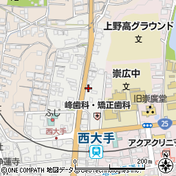 三重県伊賀市上野西大手町3743周辺の地図