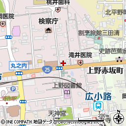 滋賀銀行上野支店 ＡＴＭ周辺の地図