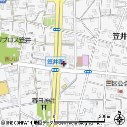 静岡県浜松市中央区笠井町962周辺の地図