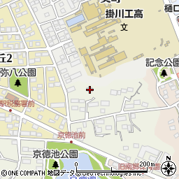静岡県掛川市上張17周辺の地図