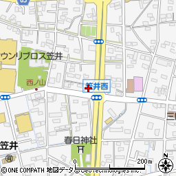 静岡県浜松市中央区笠井町956周辺の地図