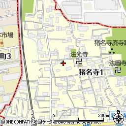 シャーメゾン猪名寺周辺の地図