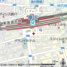 掛川駅周辺の地図