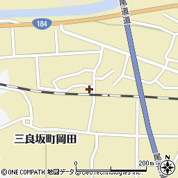 広島県三次市三良坂町岡田372周辺の地図