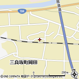 広島県三次市三良坂町岡田335周辺の地図