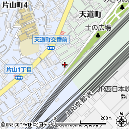 大阪府吹田市天道町1-2周辺の地図