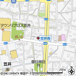 静岡県浜松市中央区笠井町1223周辺の地図