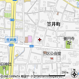静岡県浜松市中央区笠井町869周辺の地図