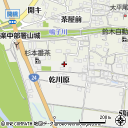 京都府木津川市山城町北河原乾川原7-2周辺の地図