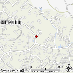 兵庫県西宮市甲陽園目神山町周辺の地図
