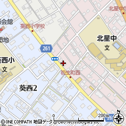 赤から浜松初生店周辺の地図